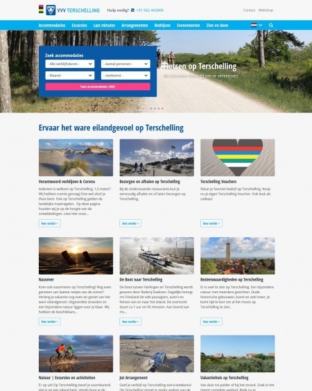 nieuwe Flean-powered homepage